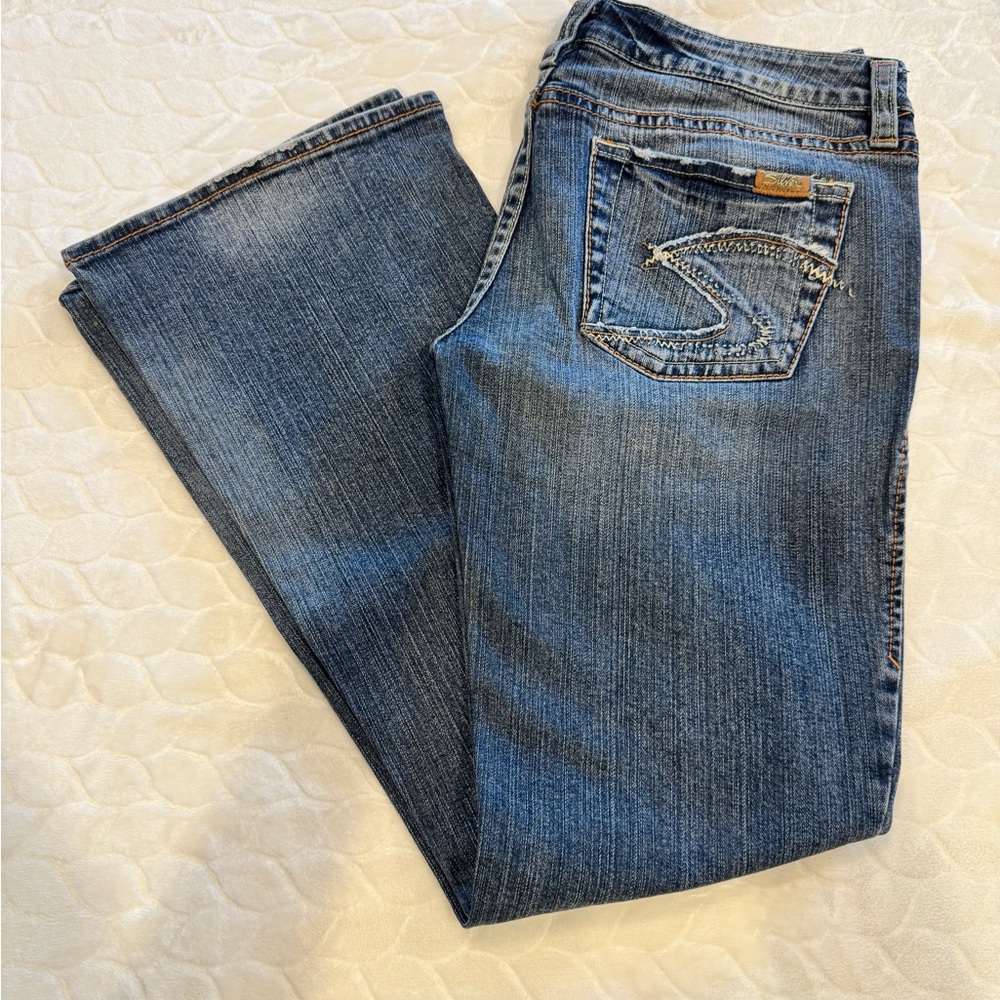 Silver Denim Jeans
